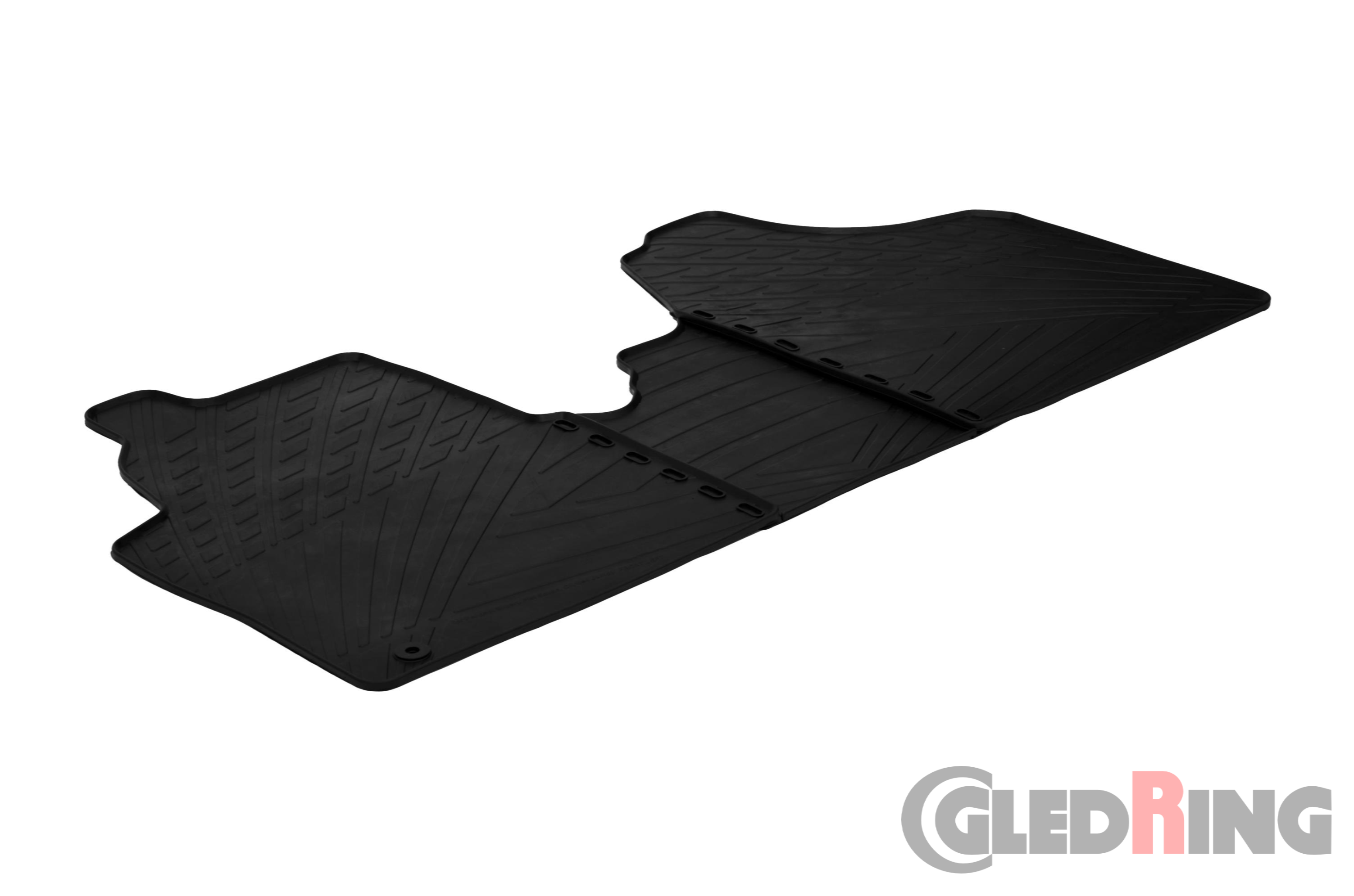 Original Gledring Passform Fußmatten Gummimatten 3 Tlg.+Fixing - Fiat Scudo/PEUGEOT Expert/CITROEN Jumpy 2007->/FOR CARGO ONLY